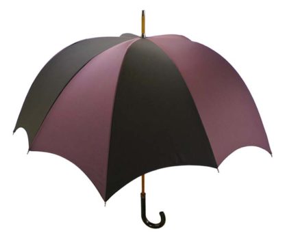 Grande Men's Pumpkin umbrella Black & Dark Purple