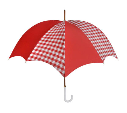 DiCesare Rhythm Gingham Red Umbrella