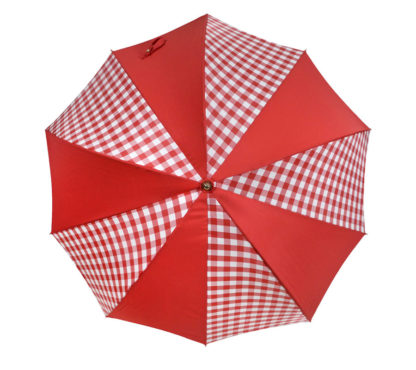 DiCesare Rhythm Gingham Red Umbrella