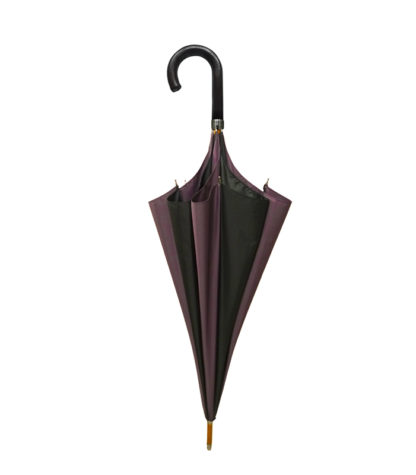 Grande Men's Umbrella 2tone Black & Dark Purple