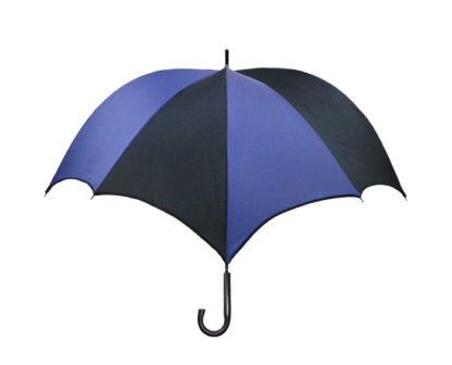 DiCesare Pumpkinbrella umbrella Navy & Black - Wood Handle
