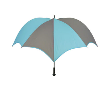 DiCesare Pumpkinbrella Turquoise & Grey Umbrella