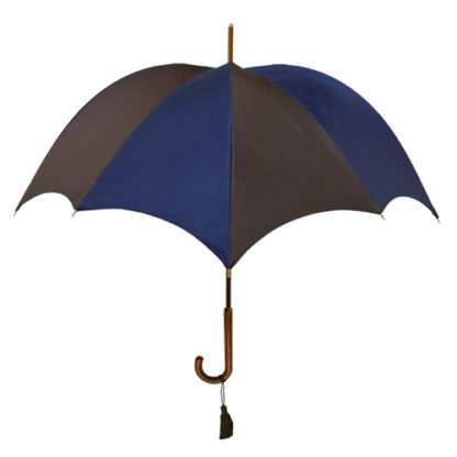 2tone Navy & Dark Brown Rhythm Umbrella