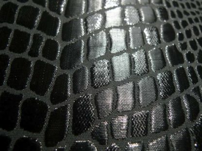 DiCesare Black Crocodile Umbrella Fabric