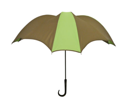 Cross umbrella Green & Brown