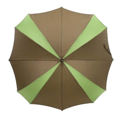 Cross umbrella Green & Brown