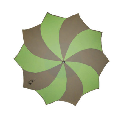 DiCesare Spiral Green & Brown Umbrella
