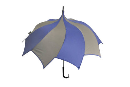 DiCesare Spiral Navy & Brown Umbrella