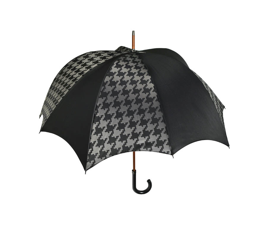 DiCesare Designs Grande Houndstooth Pumpkin Umbrella