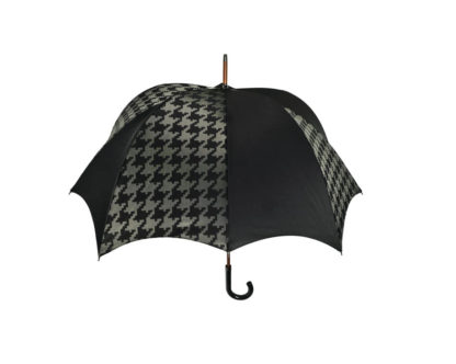 DiCesare Designs Grande Houndstooth Pumpkin Umbrella