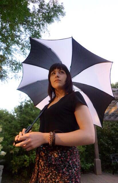 Danielle with Pumpkin umbrella by DiCesare