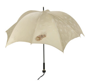 DiCesare Pumpkin Umbrella Motif Jacquard