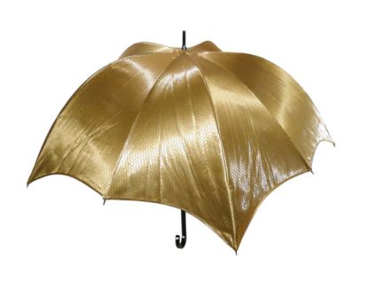 DiCesare Pumpkinbrella Quilting Gold Umbrella