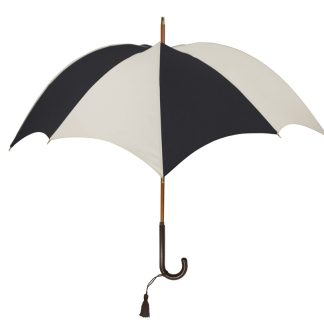 DiCesare Designs Rhythm Pumpkin Umbrella 2tone Black & Ivory