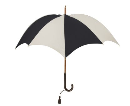 DiCesare Designs Rhythm Pumpkin Umbrella 2tone Black & Ivory