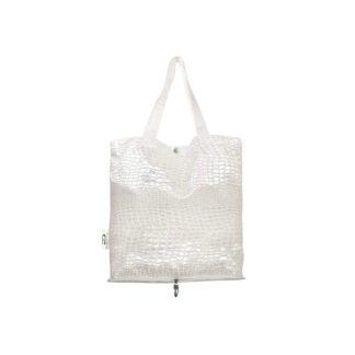 DiCesare Designs Folding Tote Bag Crocodile Ivory