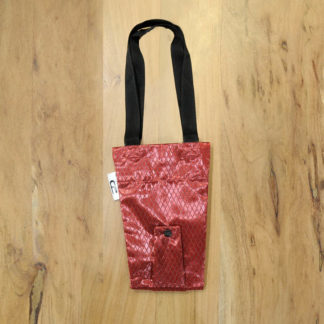 DiCesare Quilting Jacquard Umbrella Bag Red