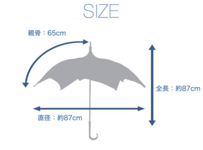 DiCesare Designs Spiral Umbrella Size Diagram