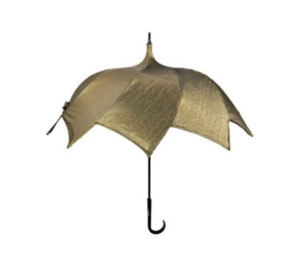 DiCesare Spiral Gold Jacquard umbrella