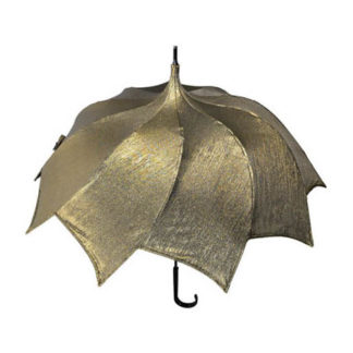 DiCesare Spiral Gold Jacquard umbrella