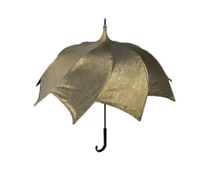 DiCesare Spiral Gold Jacquard umbrella