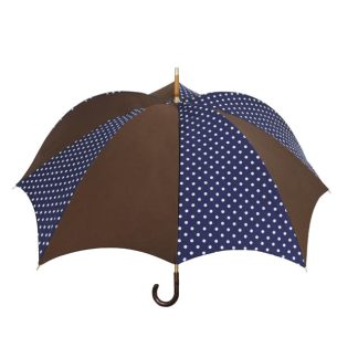 DiCesare Pumpkin Umbrella Sepia & Dots