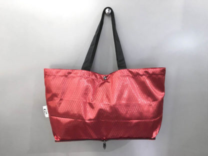 DiCesare Wide Quilting Folding Tote Bag Red