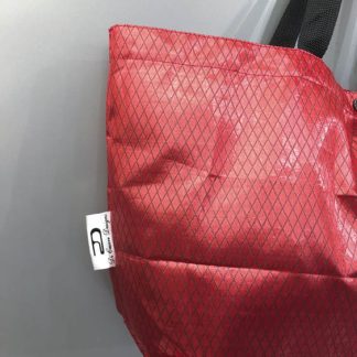 DiCesare Wide Quilting Folding Tote Bag Red