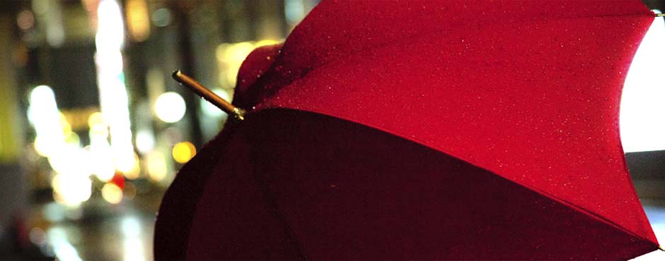 DiCesare Designs Red Rhythm Pumpkin Umbrella