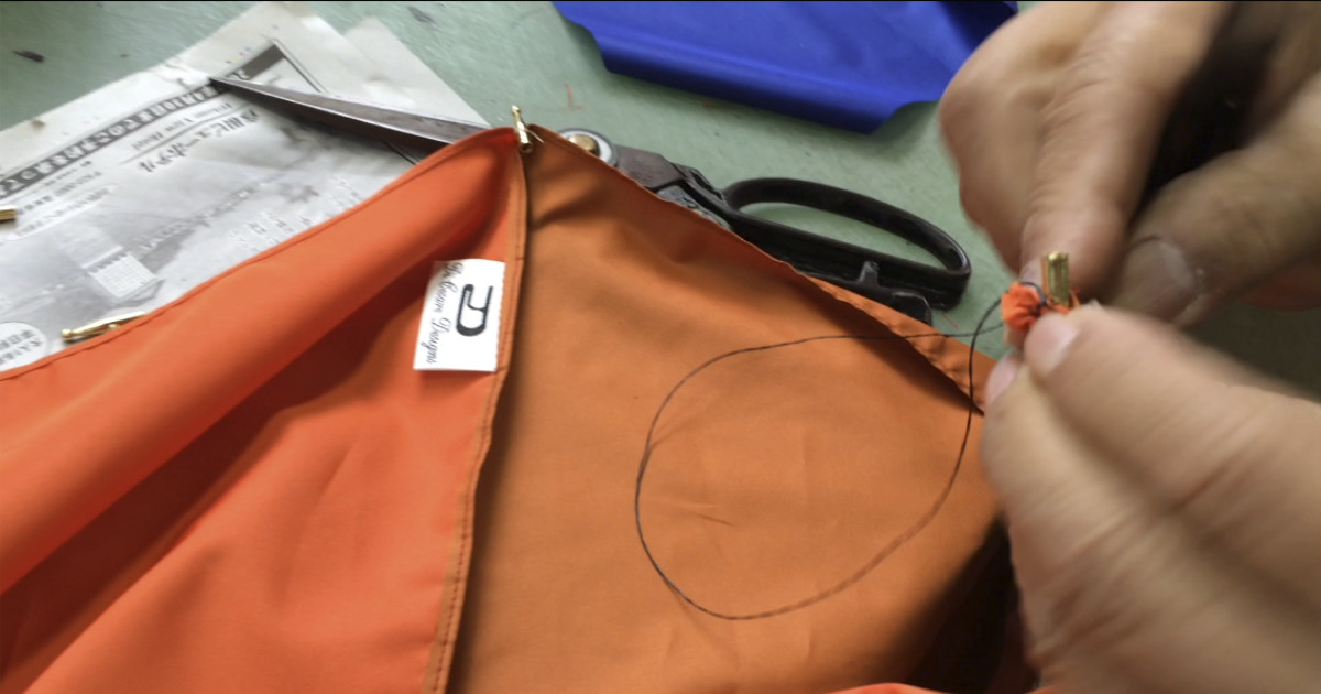 DiCesare Rhythm Pumpkin Umbrella 　2tone Artisan