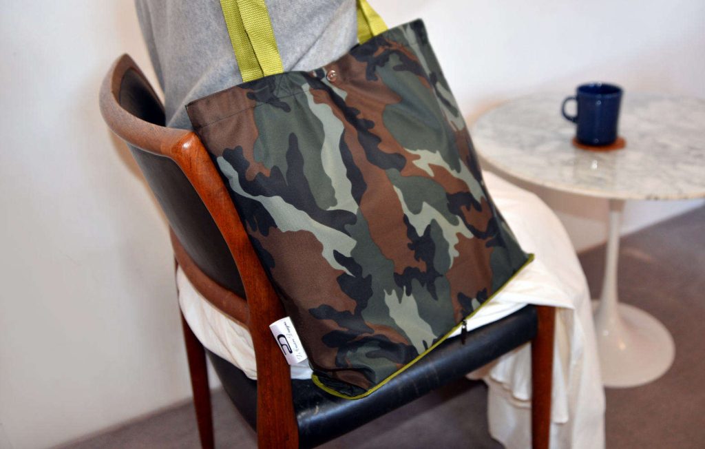 DiCesare Designs Tall UrbanCamo Folding Tote Bag